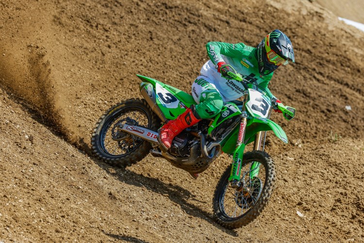 A crash in the second moto meant Febvre wasn't able to get another win